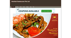 Desktop Screenshot of muthiahrestaurant.com